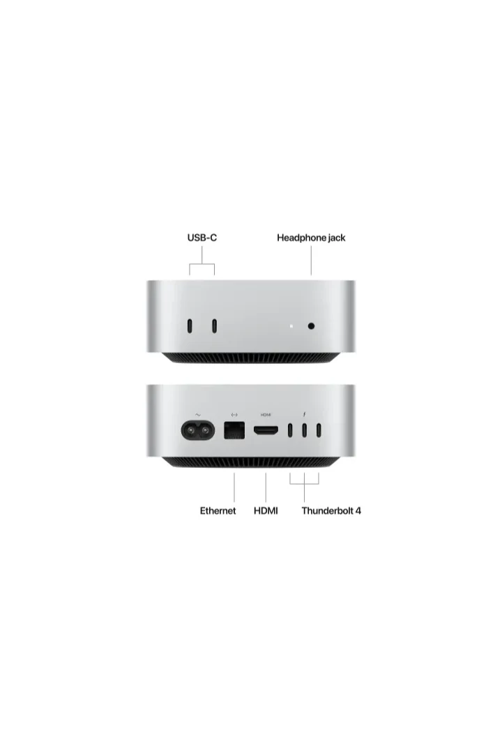 Mac Mini (2024) - M4 - 16GB+256GB - Silver - Pre-owned - Image 4