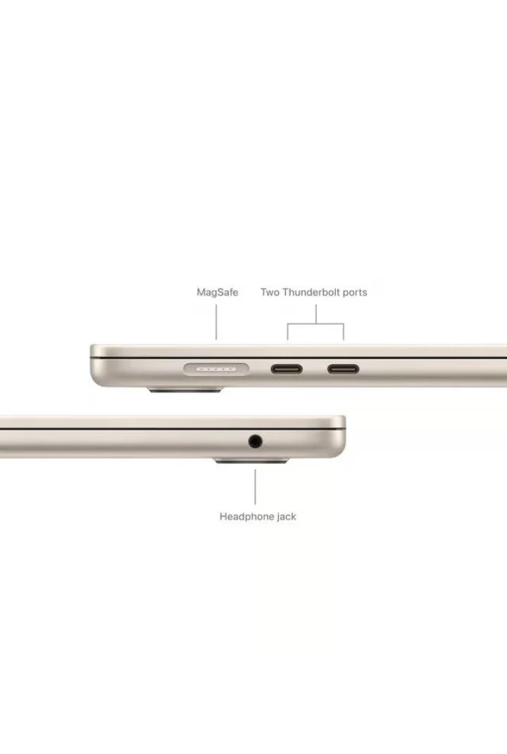 MacBook Air 2024 - 13 inch - M3 - 16GB+512GB - Starlight - AC+ (23-Jan-28) - Pre-owned - Image 2