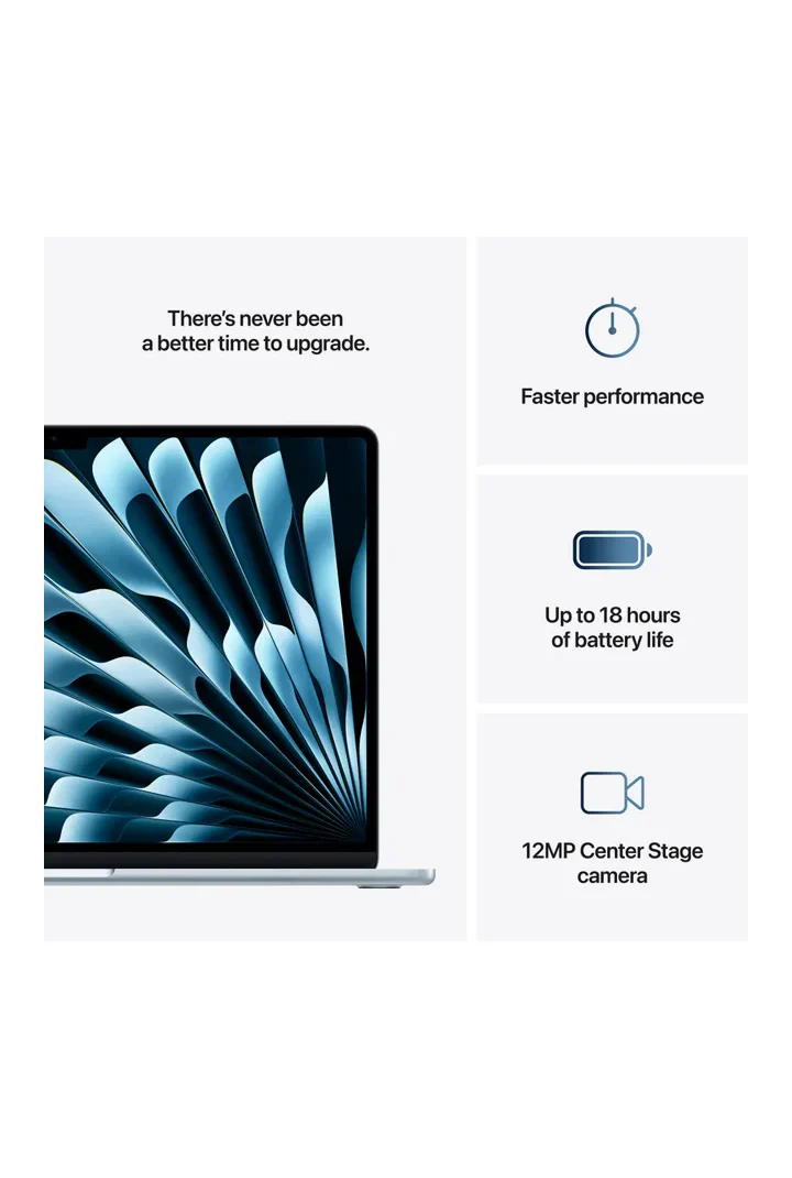 MacBook Air (2025) - 13 inch - M4 - 16GB+256GB  - Sky Blue  - IW (07-Jul-26) - Pre-owned - Image 3