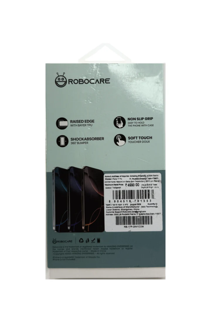 Robocare iPhone 17 Pro Max MagSafe 3-in-1 Protective Combo Case with Camera Lens Guard and Screen Protector - Image 3