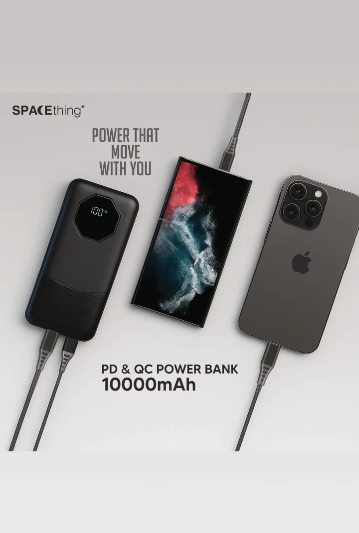 SPACEthing Nairo 3-in-1 10000mAh PD 22.5W Power Bank - Image 3