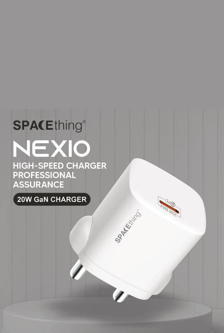 SPACEthing Nexio 20W Wall Charger (USB-C PD Fast Charger) - Image 4