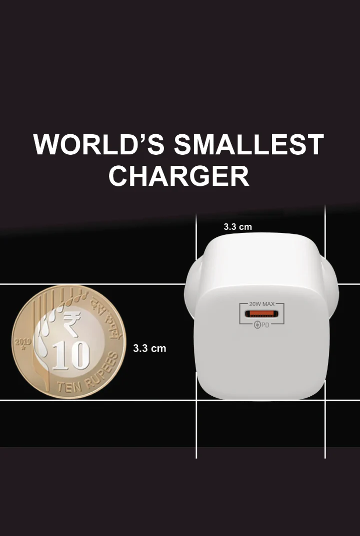 SPACEthing Nexio Pro 25W GAN Wall Charger (1 USB-C Port, 1 USB-A Port) - Image 3