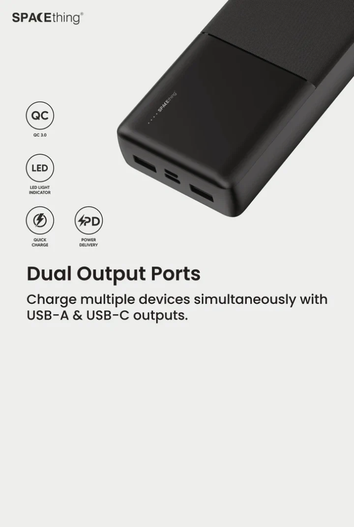 SPACEthing PD 22.5W Milos 10000mAh Power Bank - Image 3
